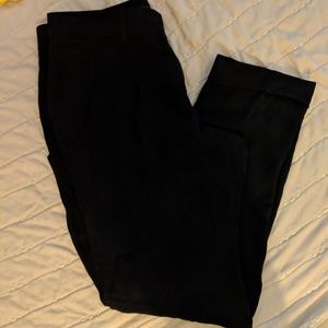 Theory Black Latani B Black Silk Pants